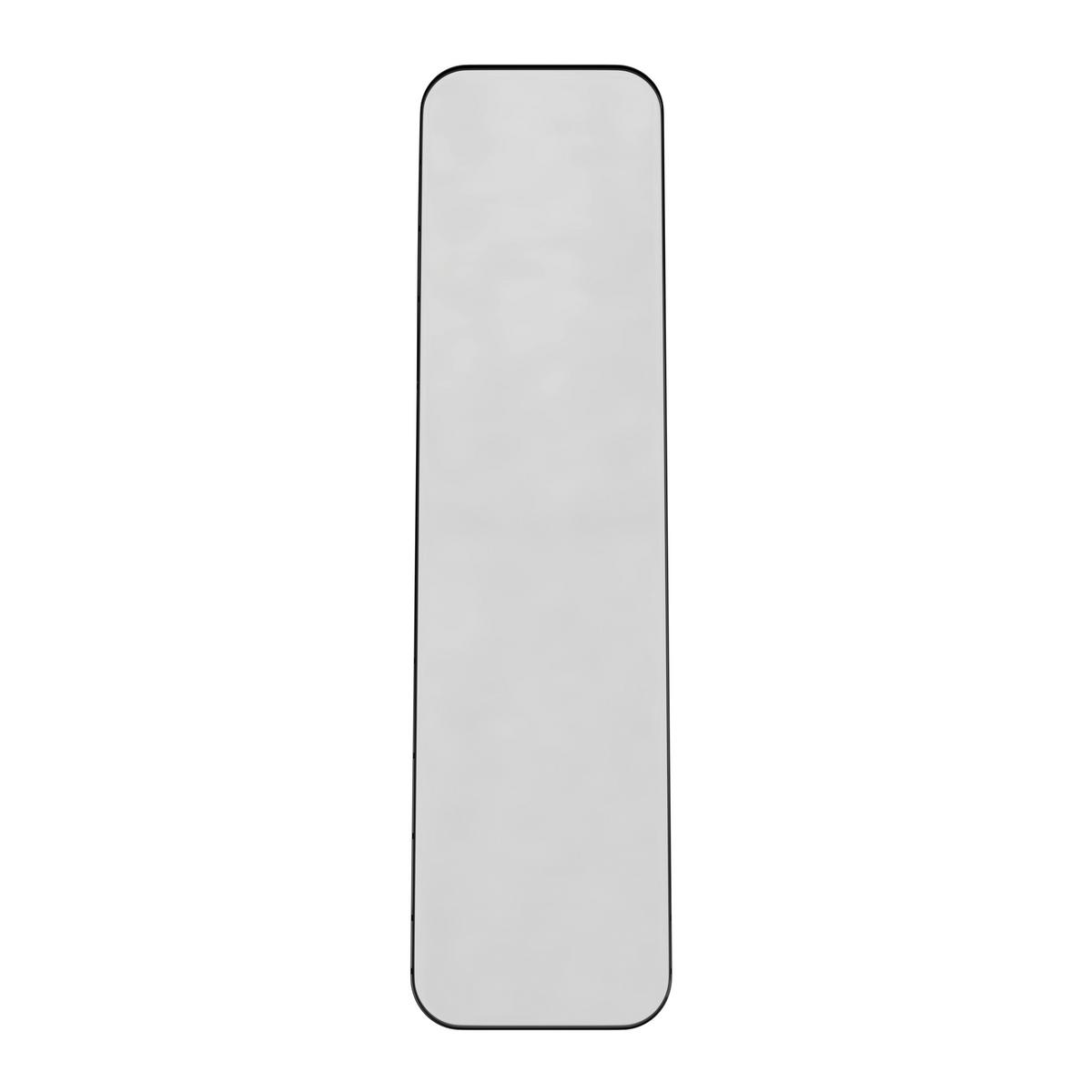 Zrkadlo LIV čierny rám - čierna, Modern, kov/sklo (41/154/68,5cm) - Bessagi Home
