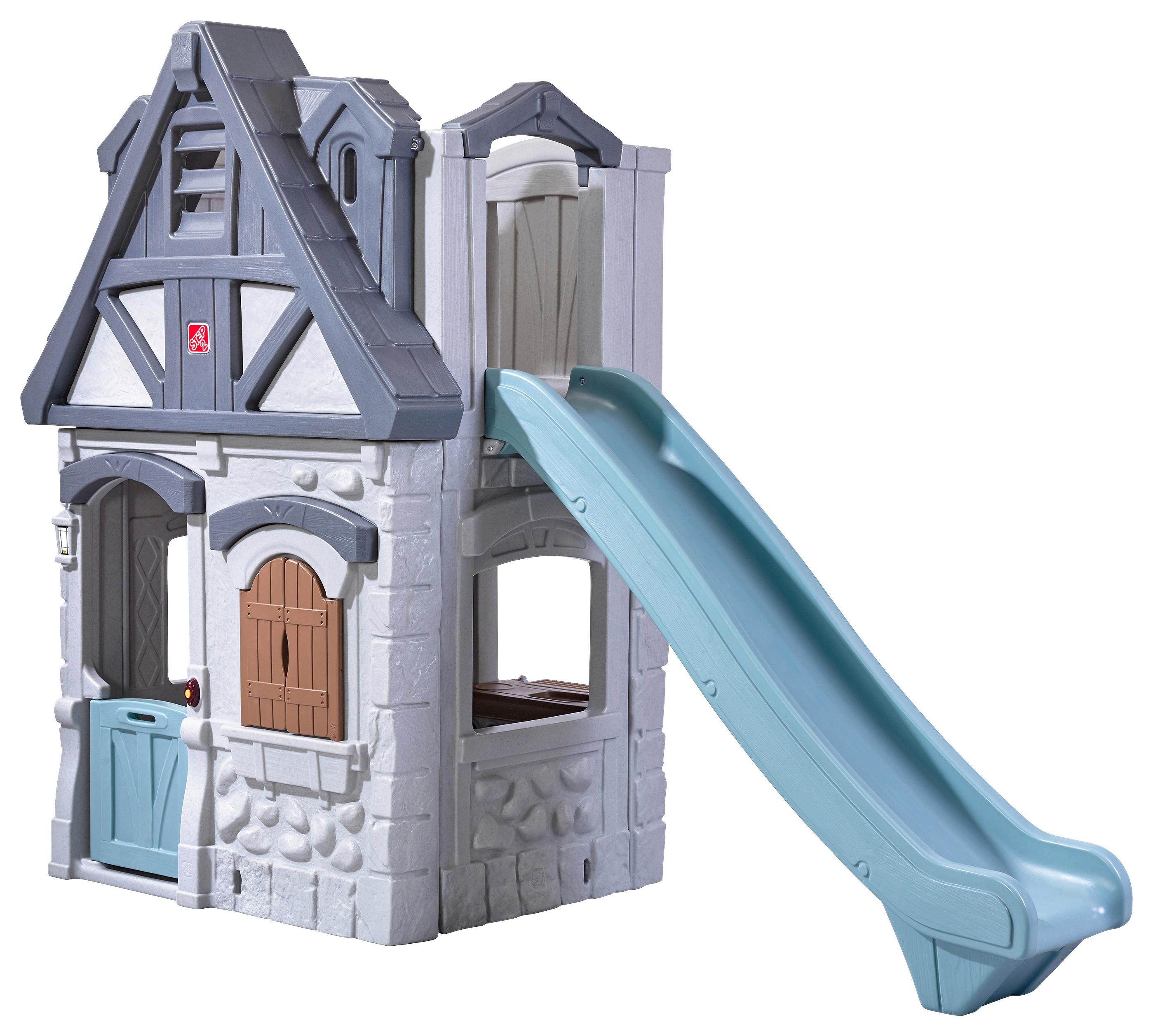 Spielhaus 4133kr - Blau/Graublau, KONVENTIONELL, Kunststoff (270,5/211/123cm) - Ambia Garden