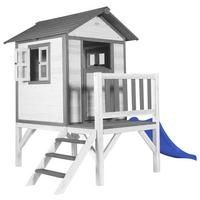 Spielhaus C050.002.30 - Blau/Weiß, KONVENTIONELL, Holz/Kunststoff (240/189/167cm) - Ambia Garden