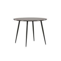 ESSTISCH Plaza, Schwarz D: 100 cm - Schwarz, MODERN, Holz/Metall (100/75cm) - Livetastic