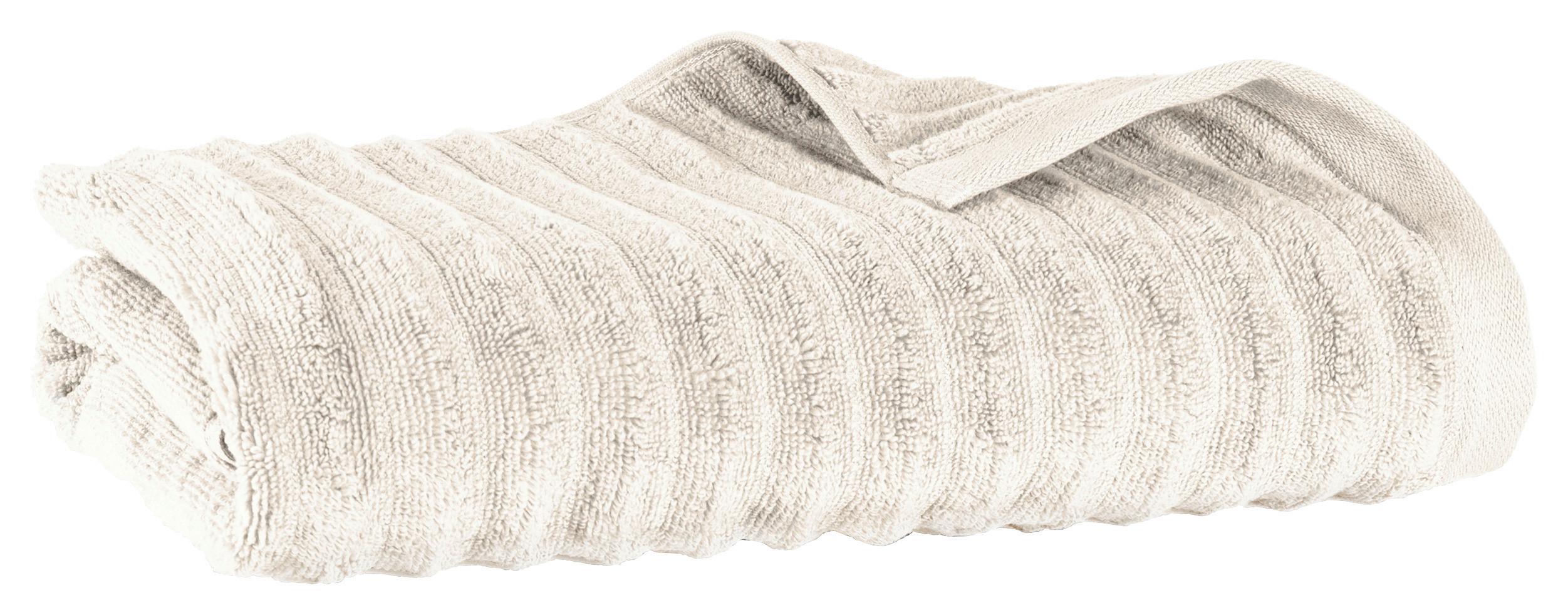 DUSCHTUCH Welle 70x140 cm Creme - Perlmutt, Basics, Textil (70/140cm)