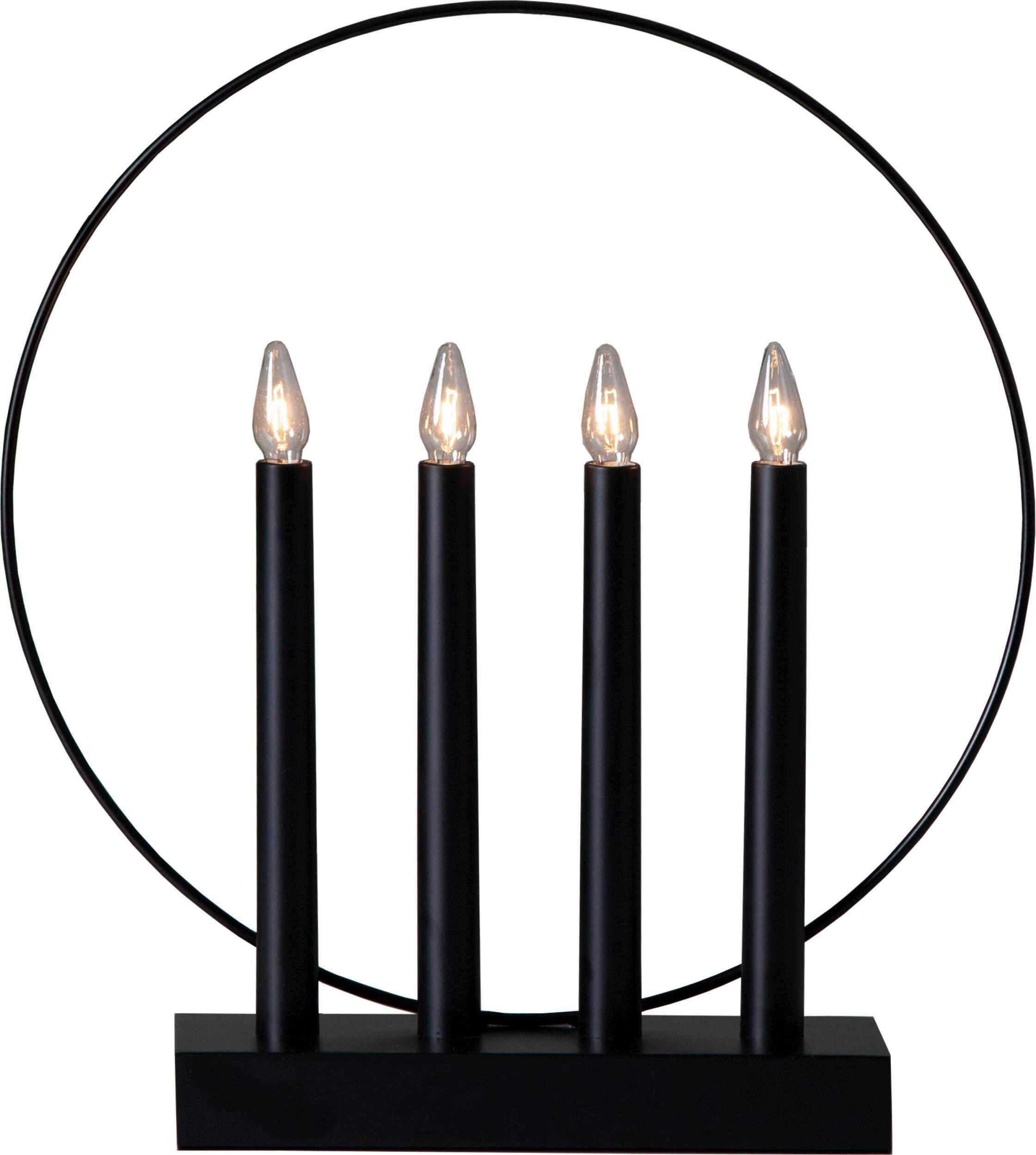 Led-kerze 644-68 Glossy - Schwarz, Basics, Holz/Kunststoff (32/7,5/35cm) - Eglo