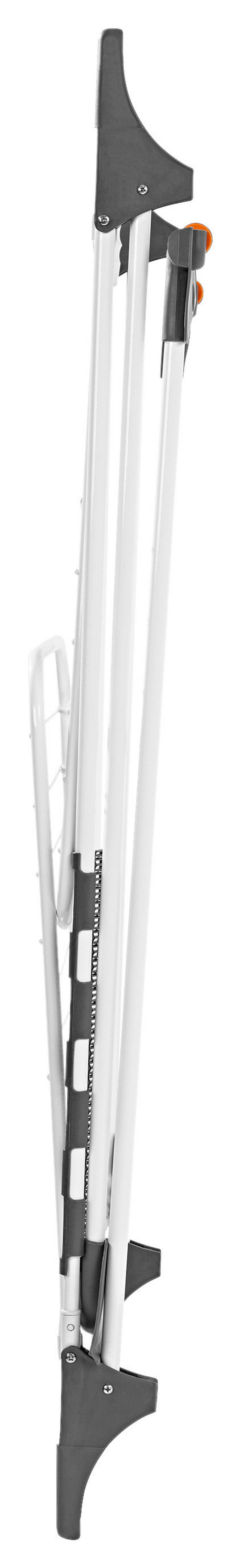Wäscheständer Easymaxx, Grau, Weiß, Lxbxh: 258x56x100 Cm - Weiß/Grau, Basics, Kunststoff/Metall (258/56/100cm)