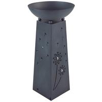 Led Dekosäule Mit Schale Billy H: 71 Cm - Grau, KONVENTIONELL, Metall (33,8/33,8/71cm) - James Wood