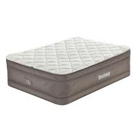 Luftbett Gloria 203x152x51 cm bis 350kg, inkl. Pumpe - Braun/Grau, KONVENTIONELL, Kunststoff/Metall (203/152/51cm) - Bestway