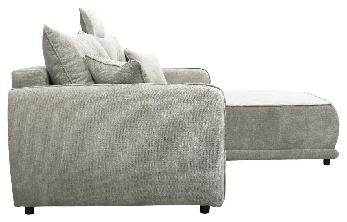 Ecksofa Fresh Graubraun 264x195 cm - Beige/Graubraun, Design, Textil (264/195cm) - MID.YOU