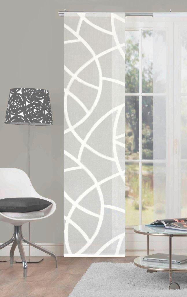 Flächenvorhang Cassé - Ecru, KONVENTIONELL, Textil (60/245cm)