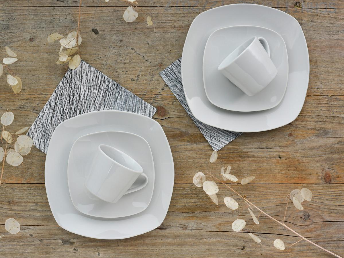 Kaffeeservice Amelie Porzellan 6 Personen - Weiß, Basics, Keramik - Creatable