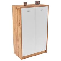 Kommode B 74cm 4-you New, Wotan Eiche Dekor/weiß - Eichefarben/Weiß, MODERN, Holzwerkstoff (74/111,4/34,6cm)