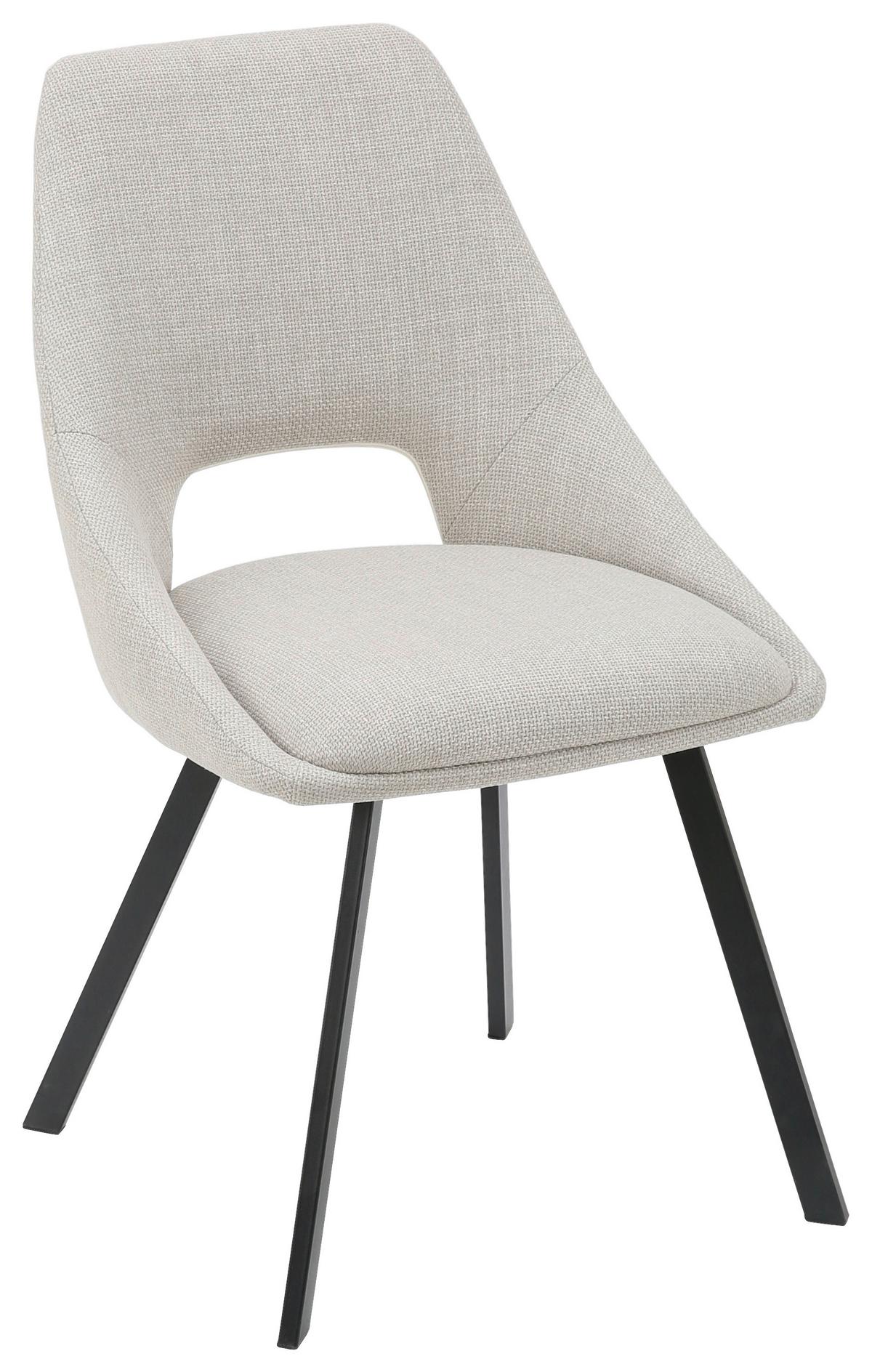 ŽIDLE ALISA - černá/béžová, Moderní, kov/textil (50/57/83cm) - Mömax