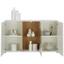 Kommode Storm - Eichefarben/Weiß, MODERN, Glas/Holzwerkstoff (150/88/42cm) - Hom`in Kommode Storm - Eichefarben/Weiß, MODERN, Glas/Holzwerkstoff (150/88/42cm) - Hom`in