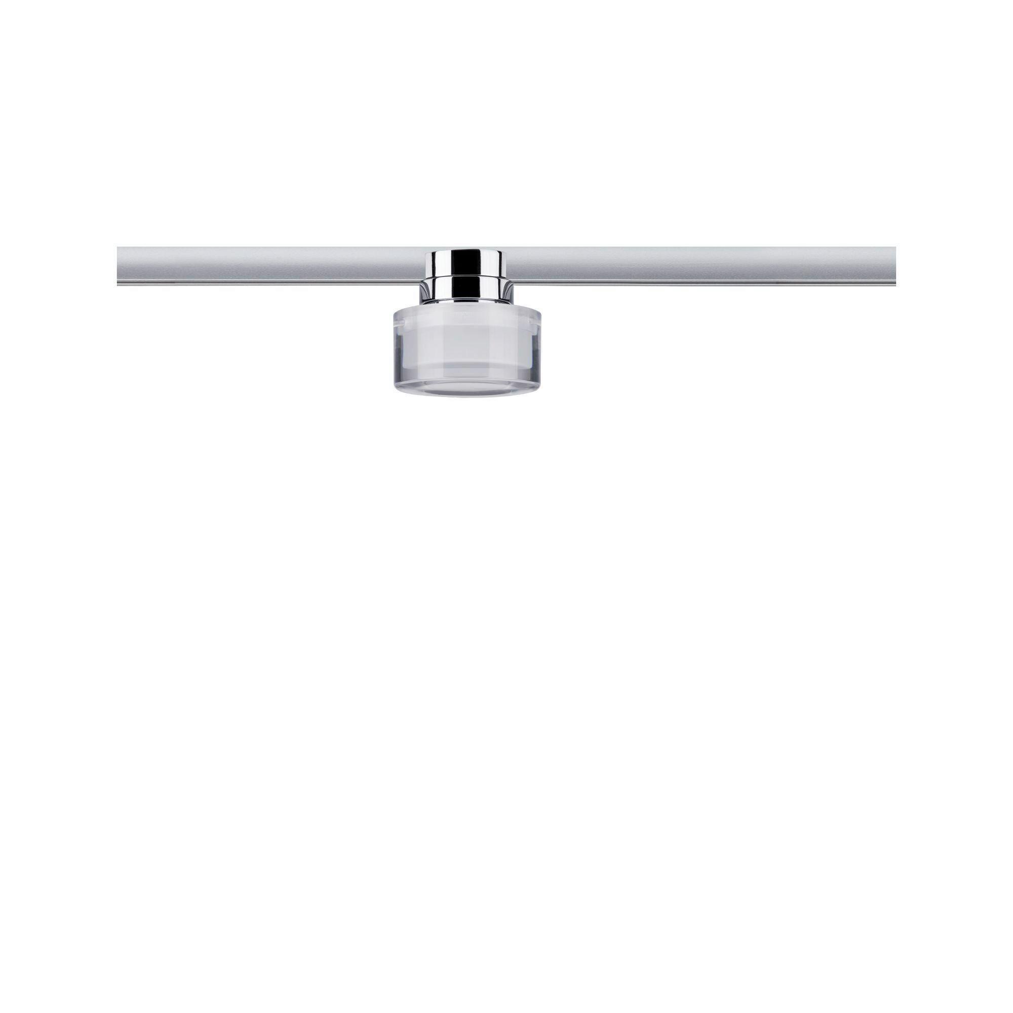 Schienensystem Urail Strahler 95502 Chromfarben/klar, Rund - Klar/Chromfarben, Basics, Kunststoff/Metall (8/7,3cm) - Paulmann