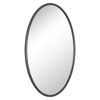 Spiegel Round I Schwarz Ø 22,50 cm - Schwarz, Trend, Glas (22,5/22,5/9cm)