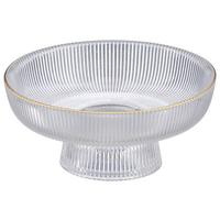 Dekoračná misa MANU I - číra/zlatá, Basics, sklo (15/6,5cm) - Mömax