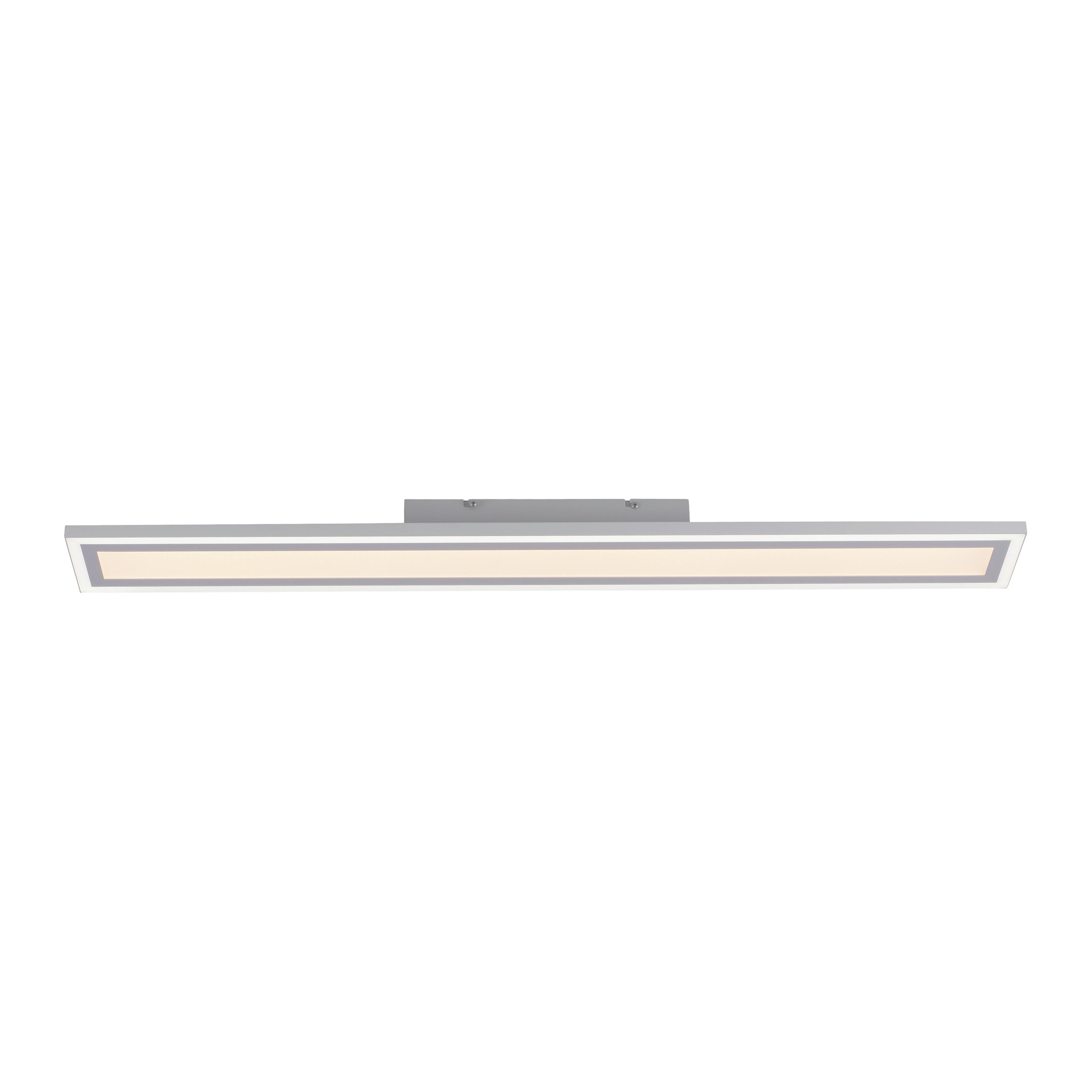 LED-Deckenleuchte Edging L: 100 cm dimmbar mit Schalter - Weiß, Basics, Kunststoff/Metall (100/11,8/6cm)