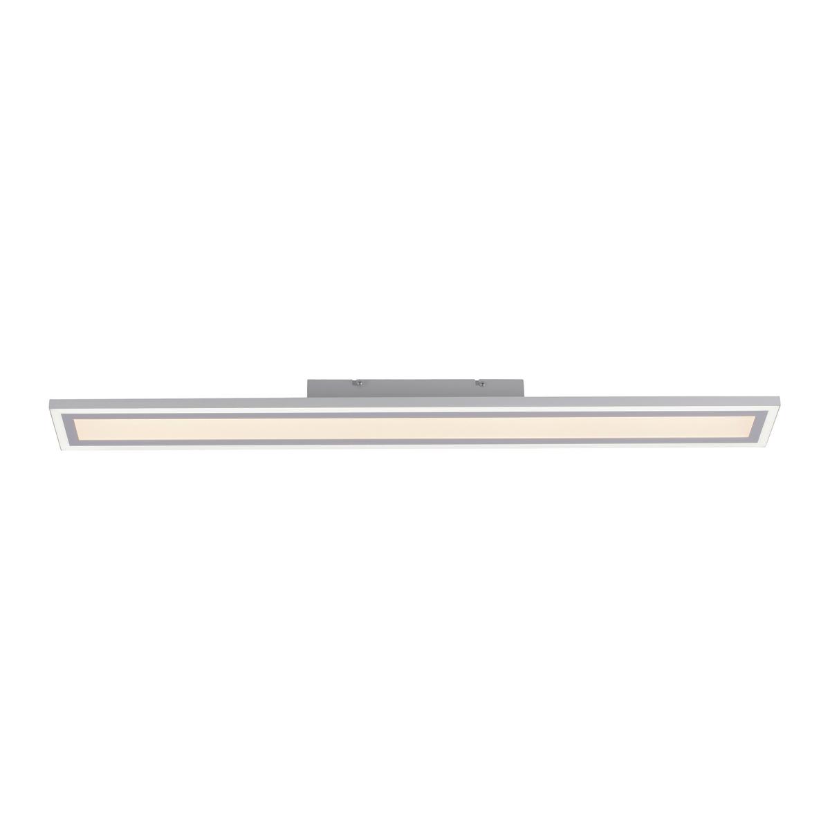 LED-Deckenleuchte Edging L: 100 cm dimmbar mit Schalter - Weiß, Basics, Kunststoff/Metall (100/11,8/6cm)