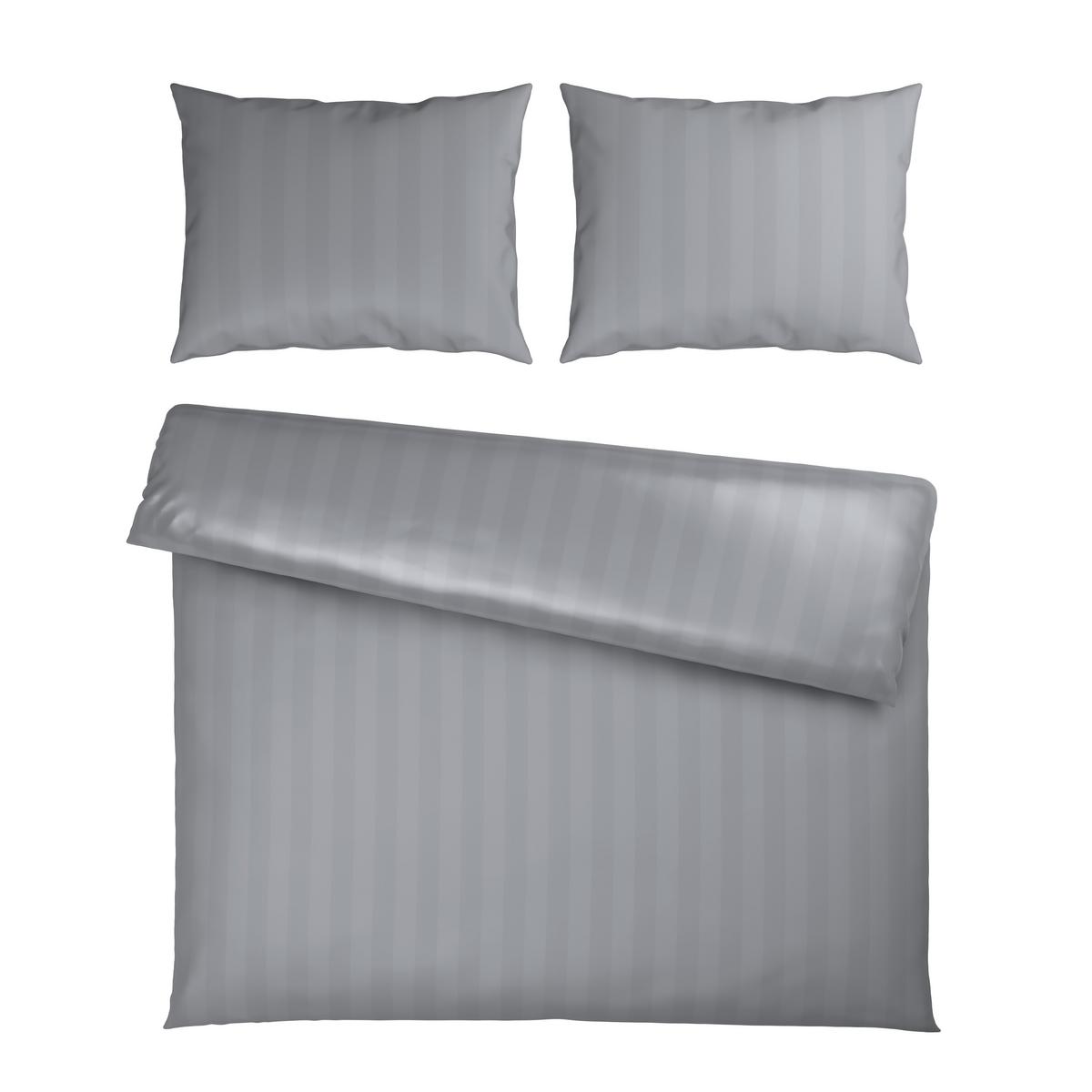 POVLEČENÍ XENIA STREIF XXL - barvy stříbra, Moderní, textil (200/220cm) - Premium Living