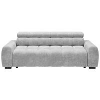 Bigsofa Bull Webstoff Greige, B: 248 cm - Greige/Schwarz, Trend, Textil (248/77-97/108cm) - Luca Bessoni