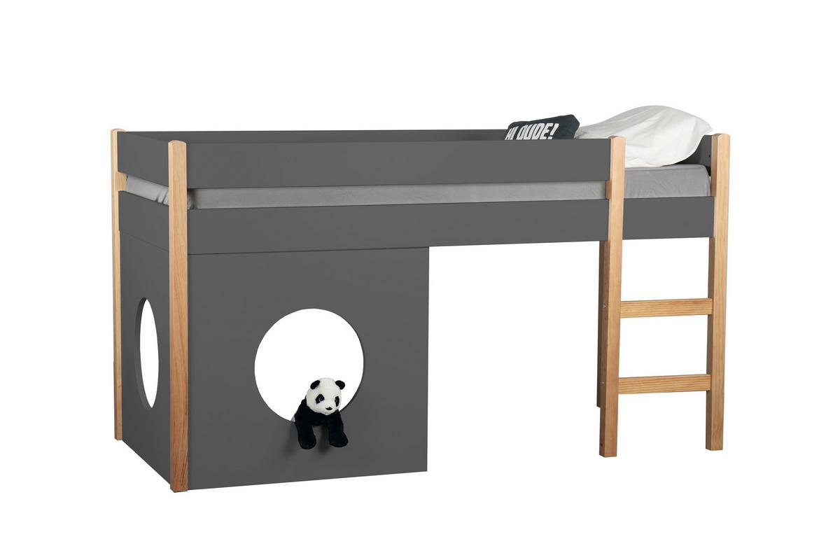 BETTSEITEN Grau B: 90cm - Grau, Design, Holzwerkstoff (90/90/2,5cm) - Livetastic