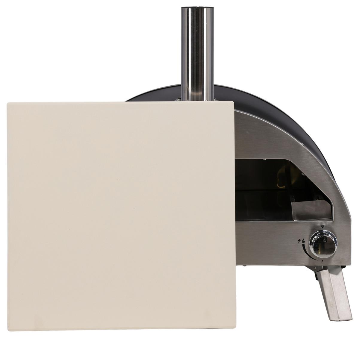 Pizzaofen Kerang Silberfarben - Silberfarben, KONVENTIONELL, Metall (56,3/56,5/54cm) - Gardenson