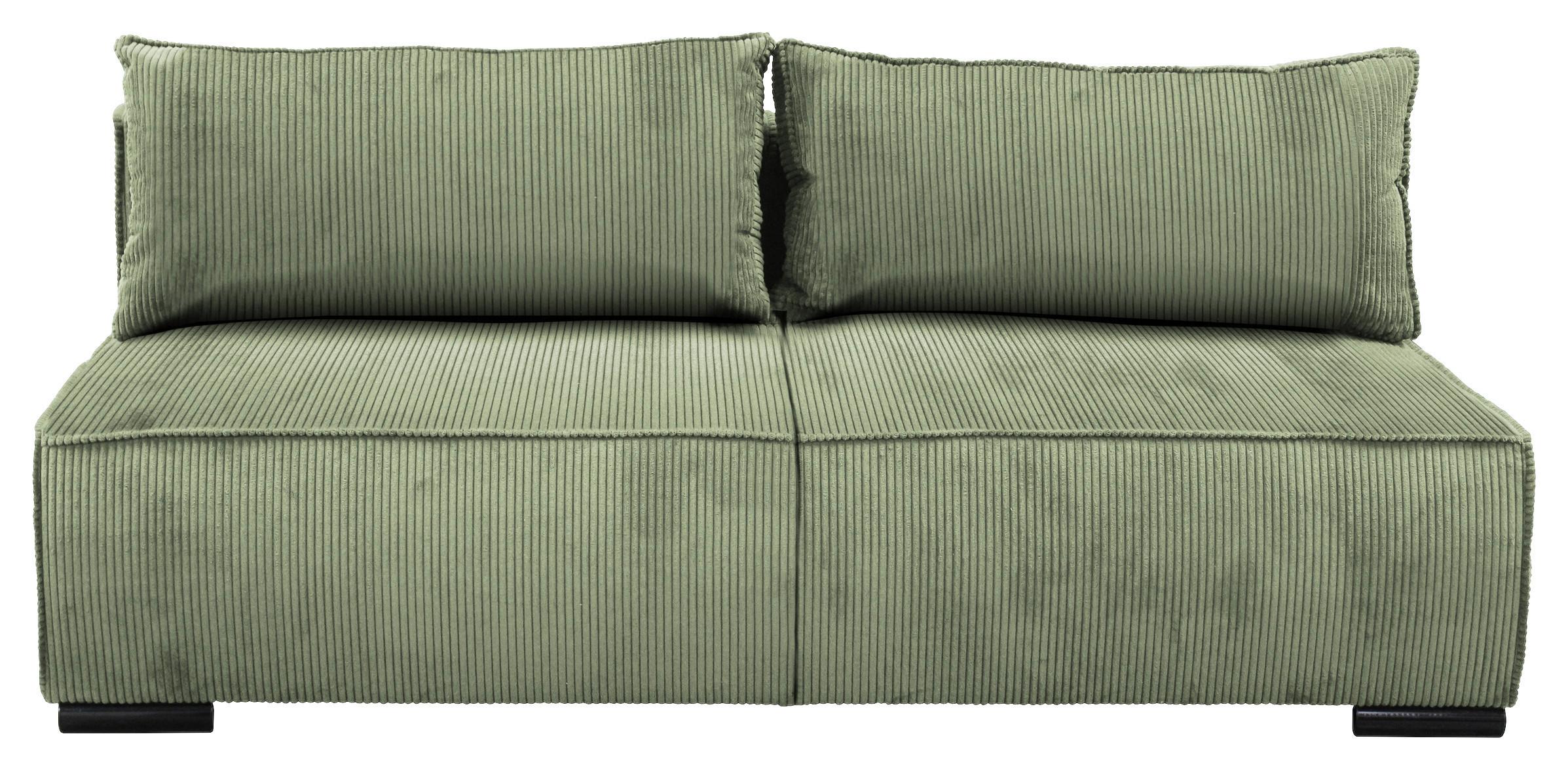 Schlafsofa Flow Mintgrün B: 202 Cm - Schwarz/Mintgrün, Design, Textil (202/90/99cm) - MID.YOU