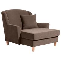 Big Sessel mit Armlehnen Judith Velours Sahara - Naturfarben/Sahara, MODERN, Textil (136/107/142cm) - Max Winzer