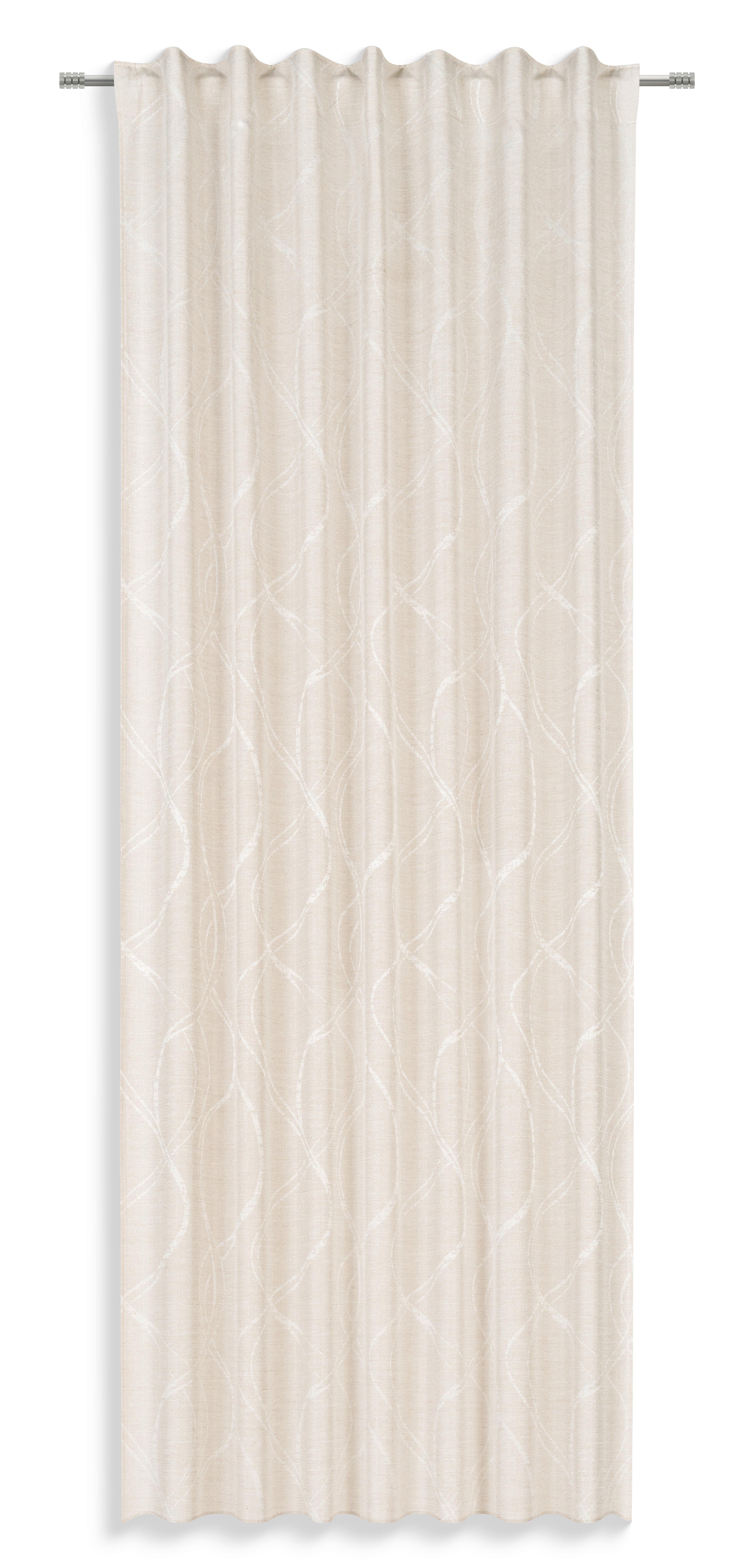 Fertigvorhang Diana - Beige, MODERN, Textil (140/245cm) - Luca Bessoni