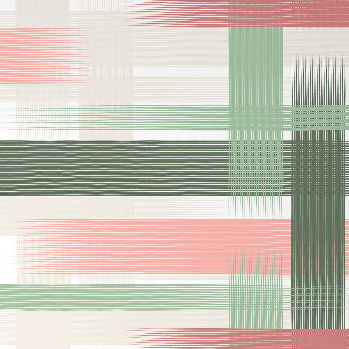 Bettwäsche Elisabeth - Rosa/Grün, MODERN, Textil - Luca Bessoni