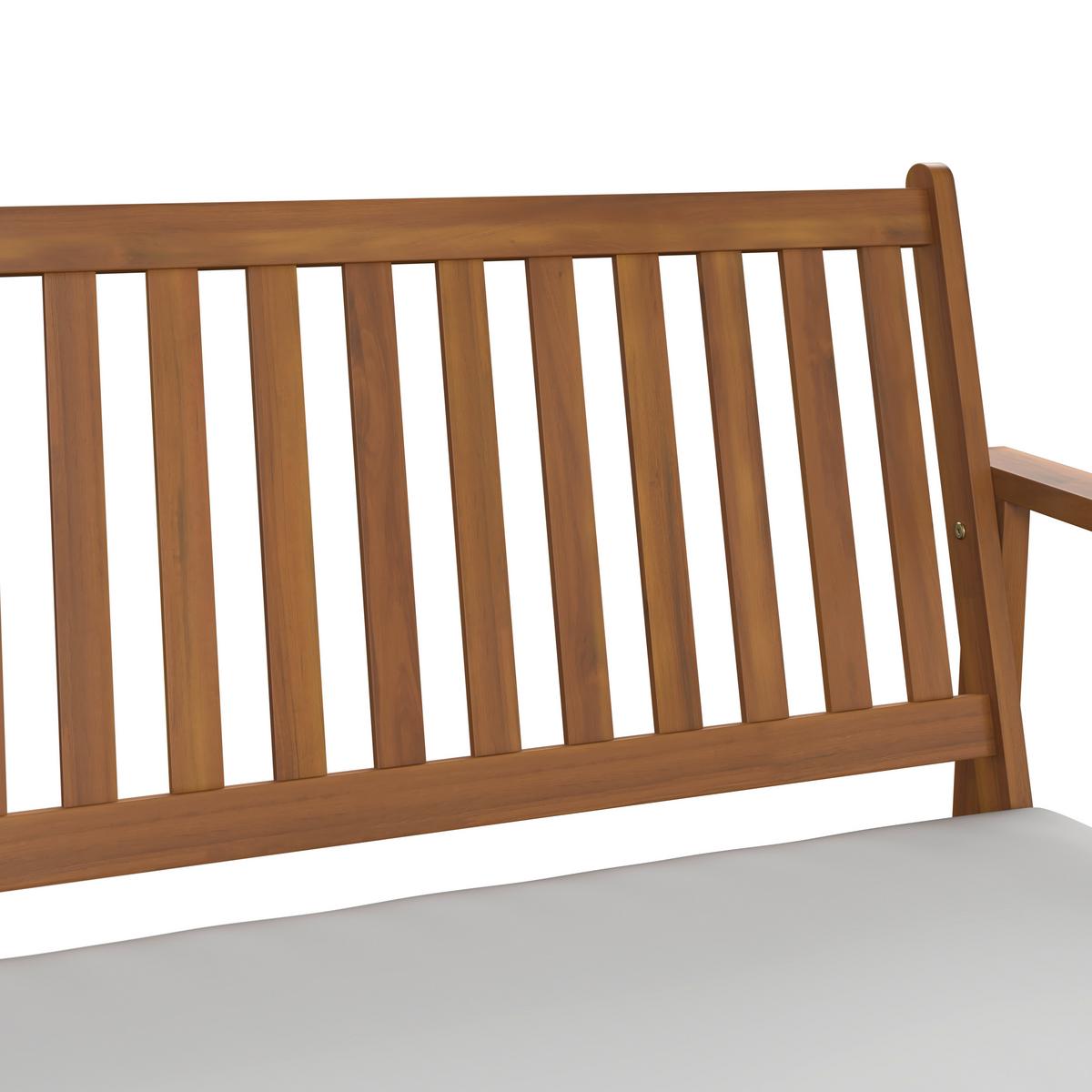 Loungegarnitur Dover - Beige/Akaziefarben, MODERN, Holz (117/81/61cm) - Beldano