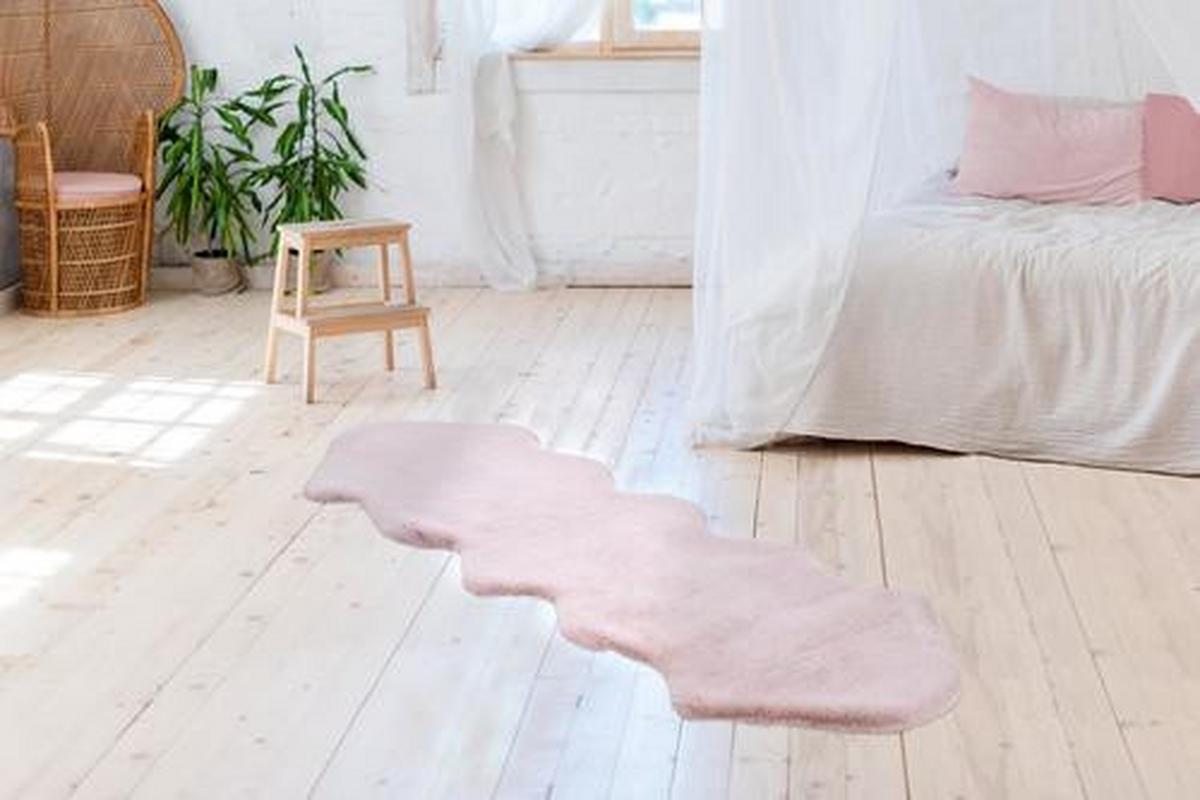 Kunstfell Rabbit Rosa 60x180 cm Textil - Rosa, Trend, Textil (60/180cm) - Kayoom