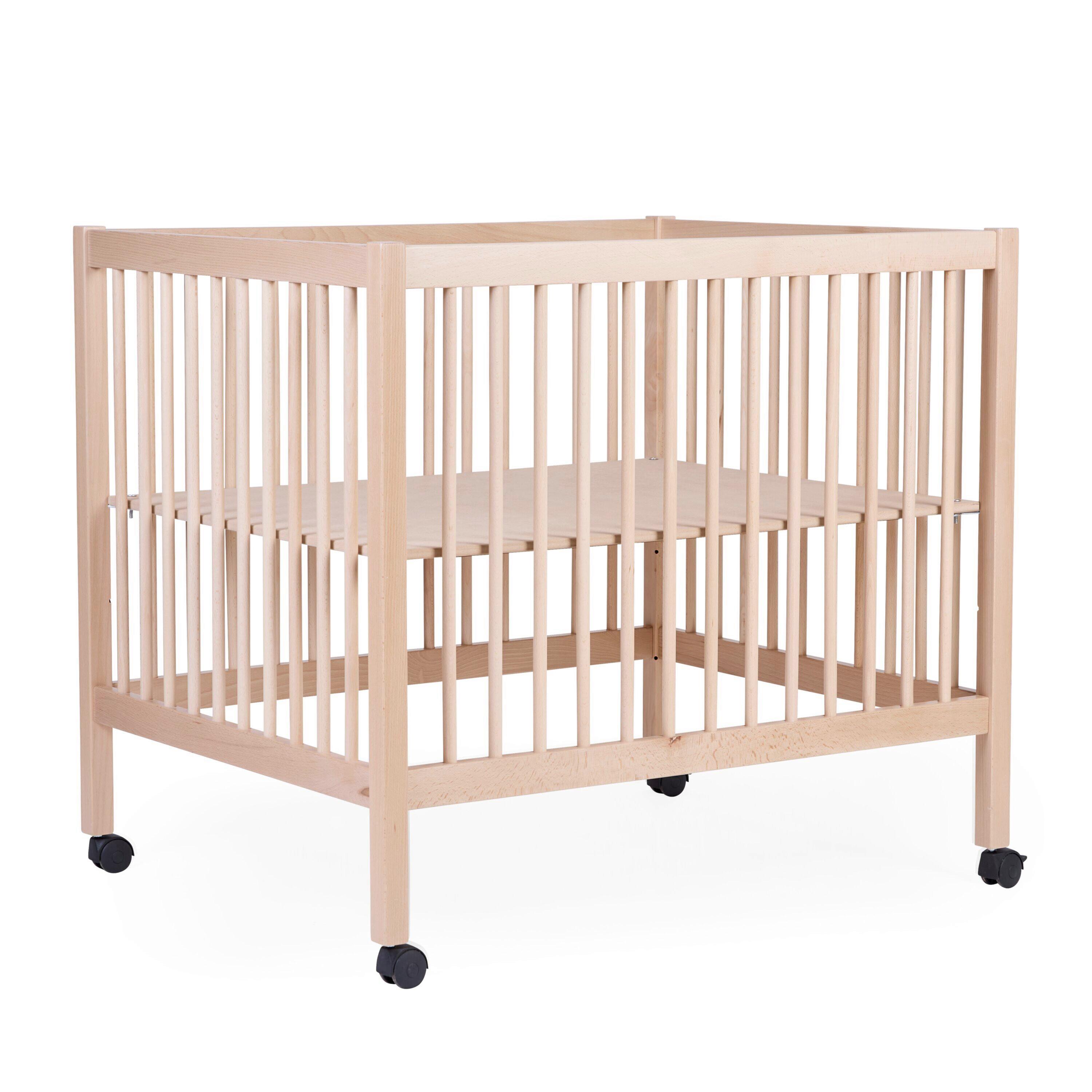 Laufgitter höhenverstellbar Naturfarben, L: 98 cm - Naturfarben, KONVENTIONELL, Holz/Kunststoff (98/78/82cm) - P & B