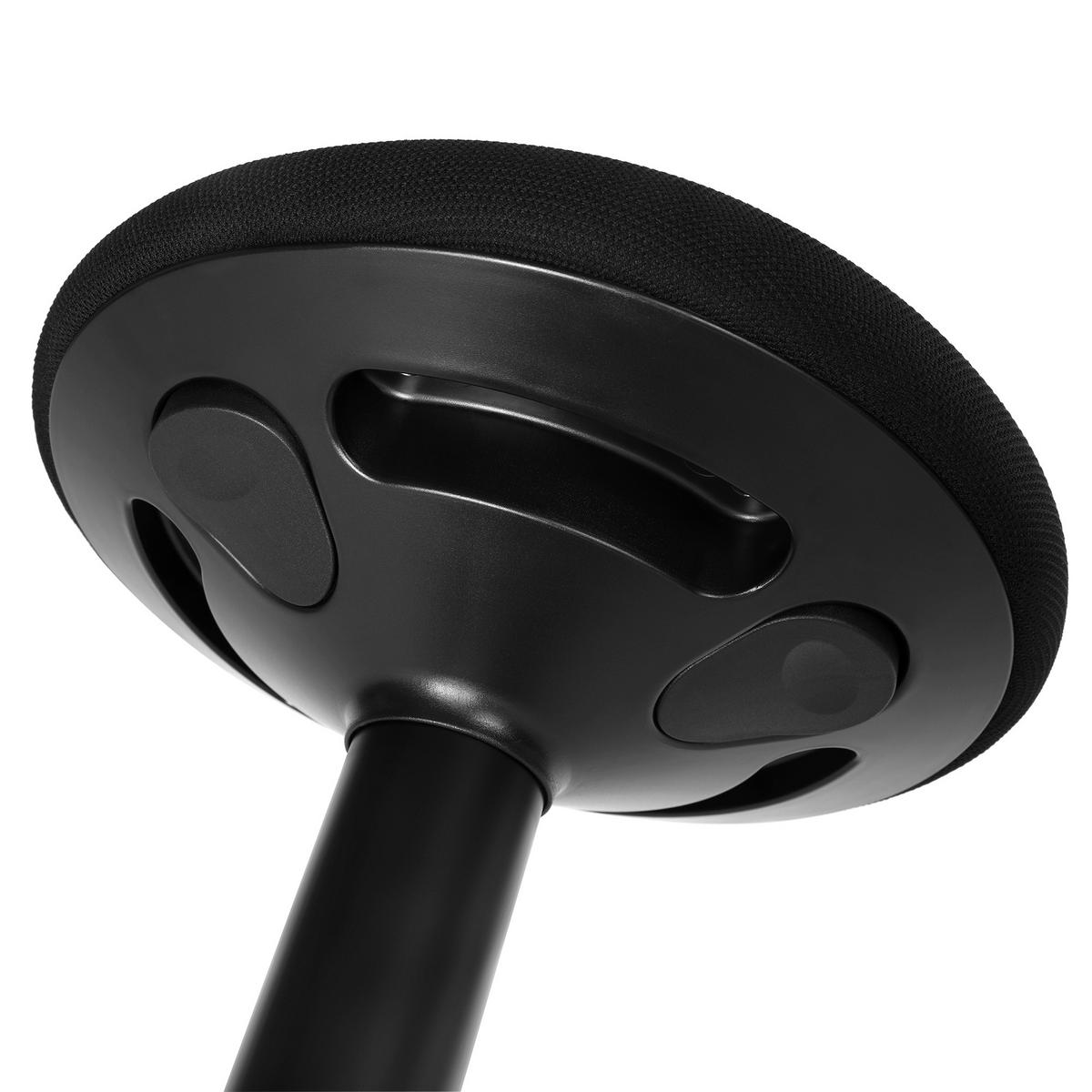 Hocker Schwarz B: 36cm - Schwarz, Basics, Kunststoff/Textil (36/60/36cm)