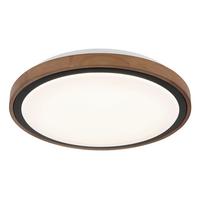LED-Deckenleuchte 41764-18 - Opal, Natur, Holz/Kunststoff (38/9,5cm) - Globo