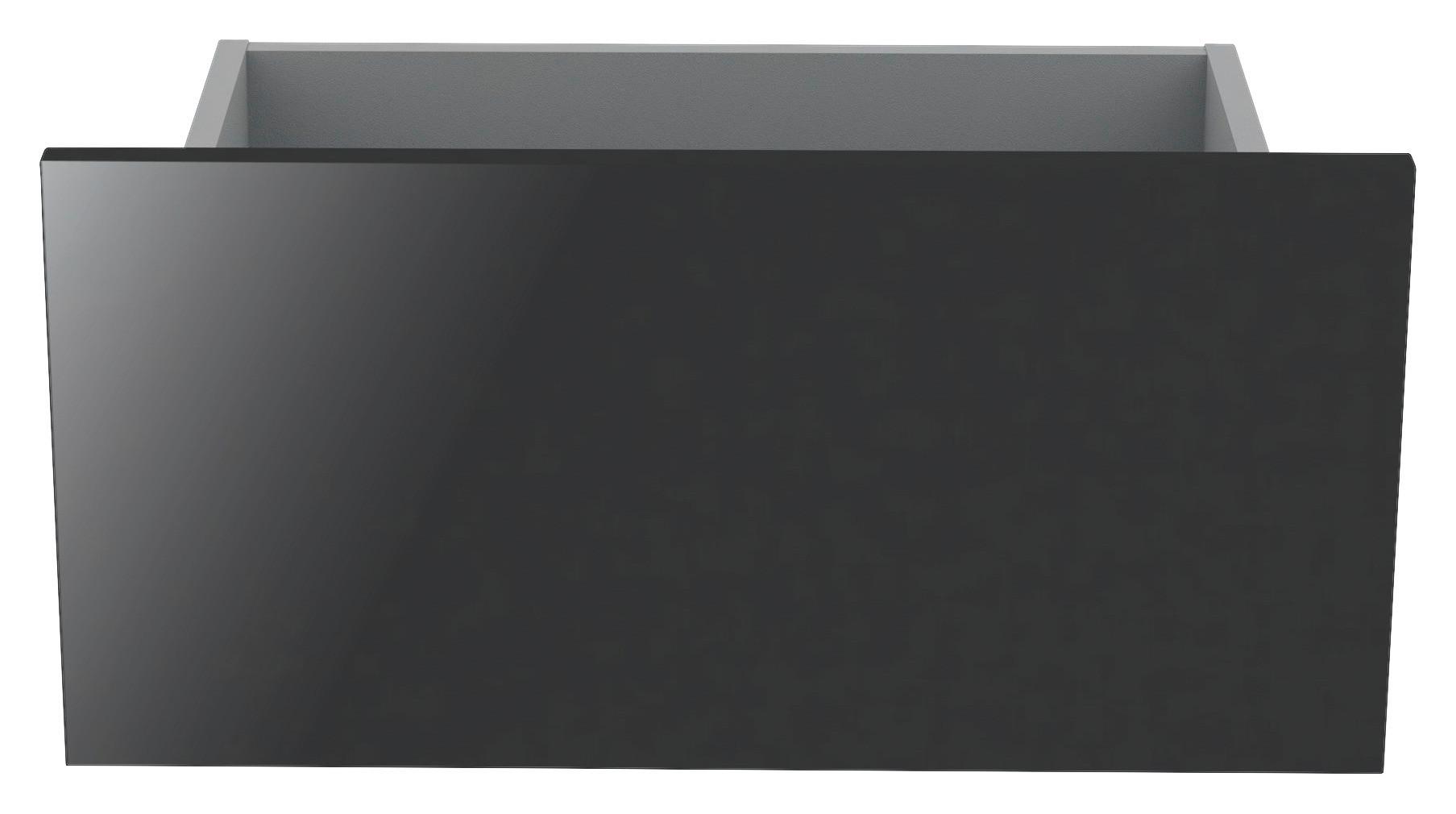 Schubkasteneinsatz Unit B: 45,3 Cm, Anthrazit Hochglanz - Anthrazit, MODERN, Holzwerkstoff (45,3/21,9/36,6cm) - Ondega