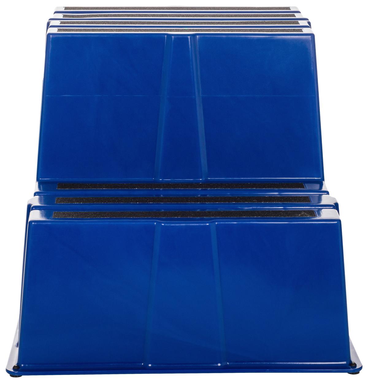 Tritthocker Tio-E2 - Blau, Basics, Kunststoff (57/51/65cm) - MID.YOU