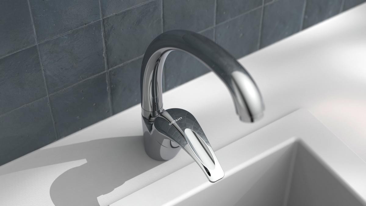 Küchenarmatur Sistant Prag - Chromfarben, Basics, Metall (4,5/24/23cm) - Sistant