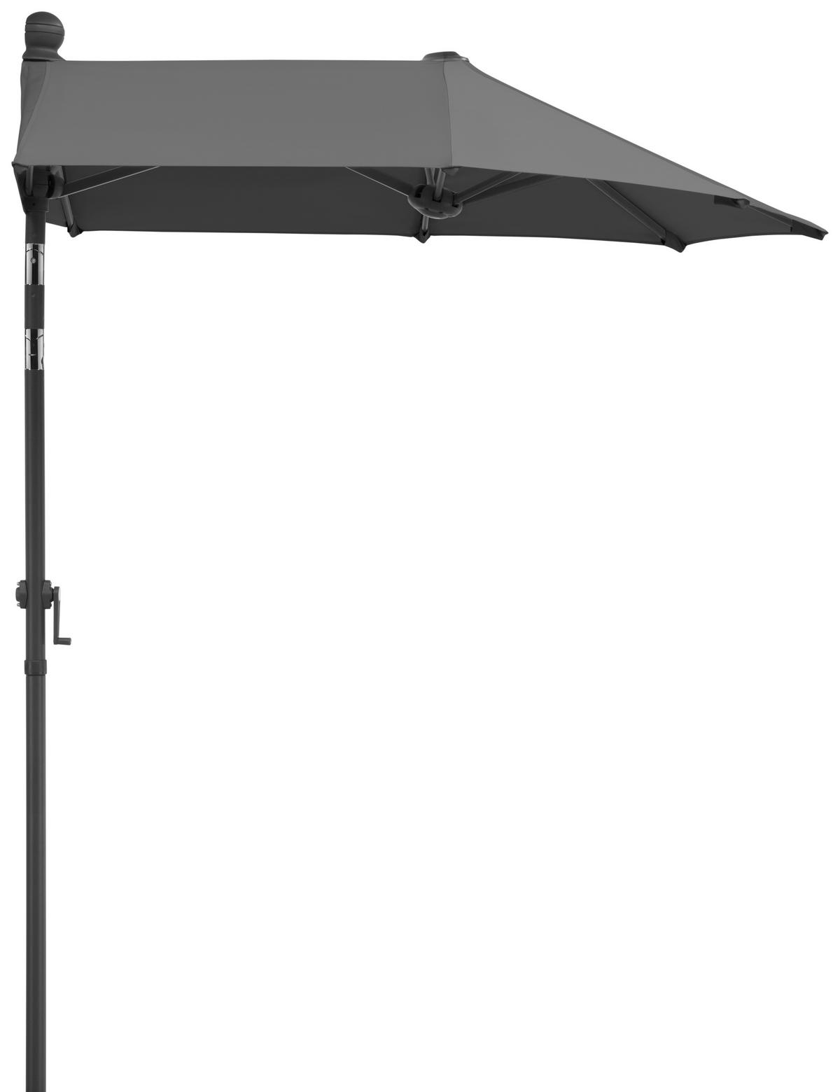 Ampelschirm Salerno Mezza BxHxT: 150x228x150 cm Anthrazit - Anthrazit, Basics, Textil/Metall (150/228/150cm) - Schneider