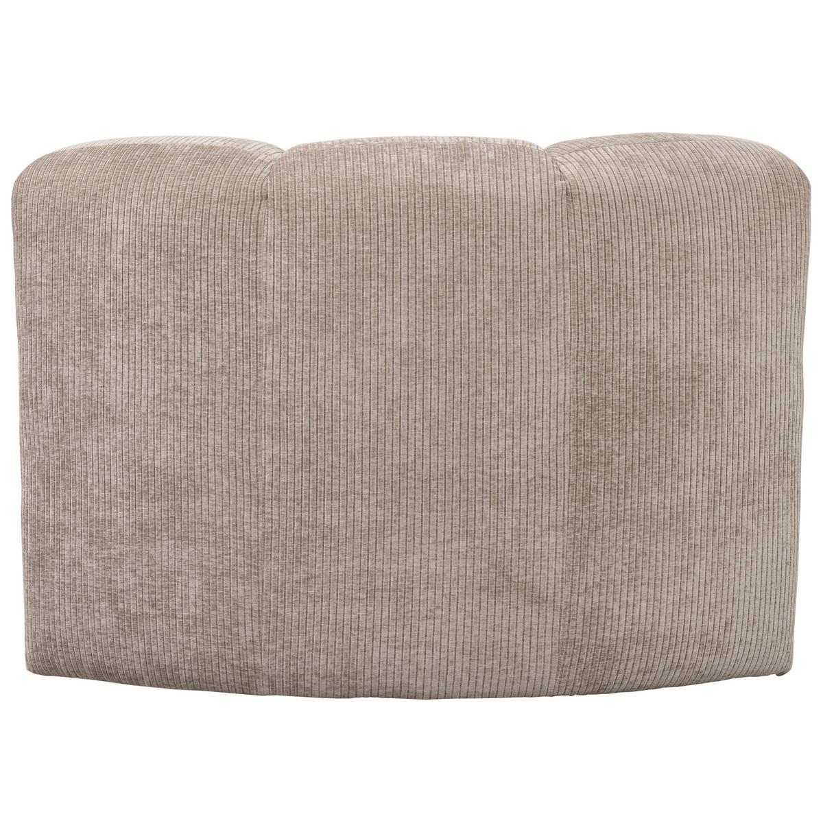 Eckbank Mojo Sandfarben B: 83cm - Sandfarben/Schwarz, MODERN, Textil (83/83/83cm) - Livetastic