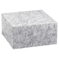 Konferenční stůl MONOBLOC bílý - bílá, Moderní, kompozitní dřevo (60/60/30cm) - MID.YOU