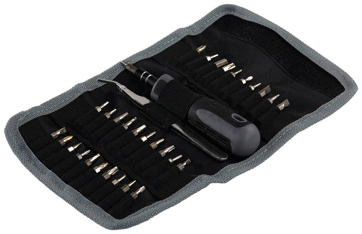 Bitset Mikrobitsatz 32-tlg. Tasche Schnellwechsler - Silberfarben, KONVENTIONELL, Metall