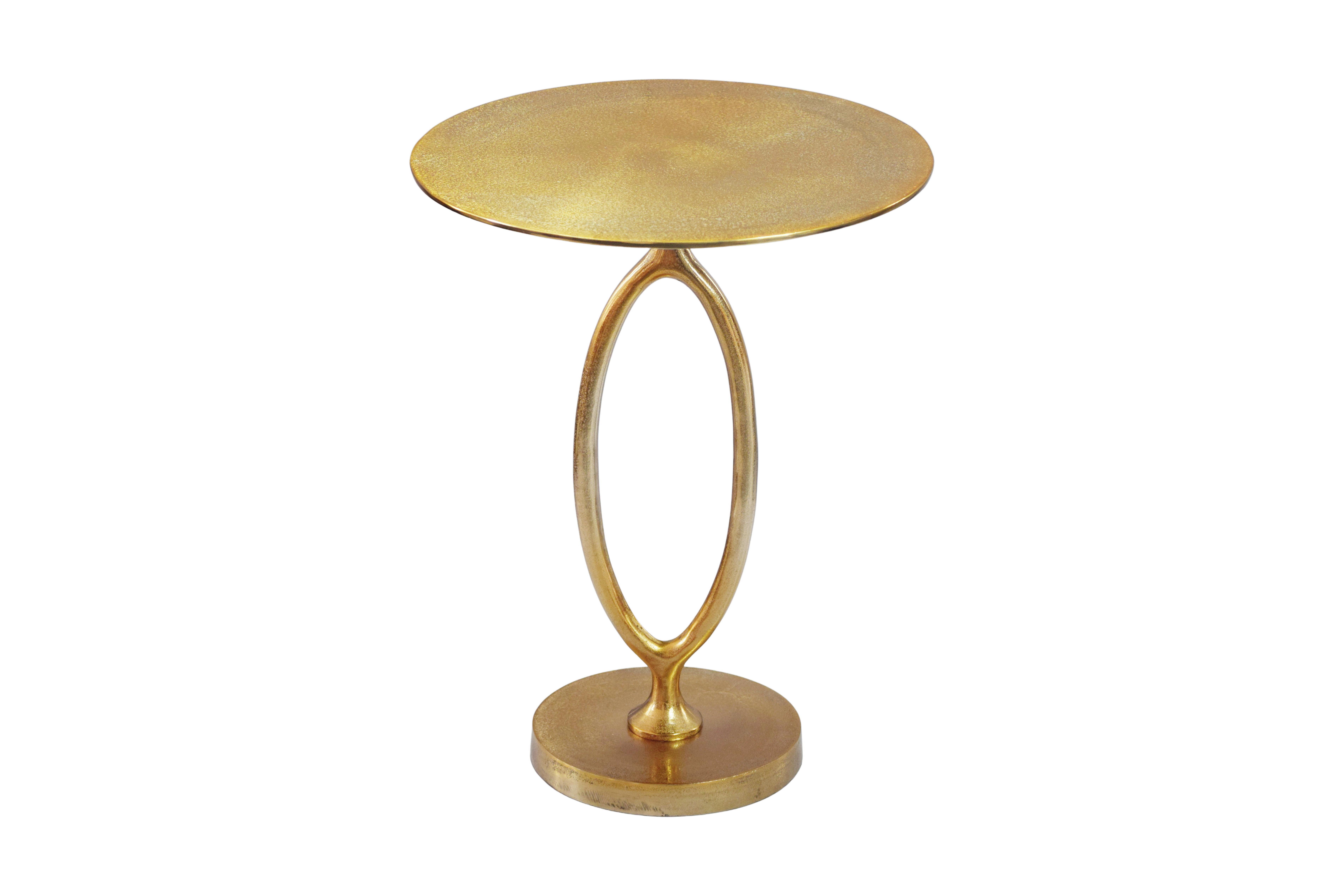 PRÍRUČNÝ STOLÍK WL7.349 - zlatá, Design, kov (44/44/57cm) - MID.YOU