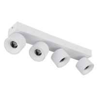 LED-Strahler 56961-4w - Transparent/Weiß, Design, Kunststoff/Metall (45,5/7,2/12cm) - Globo