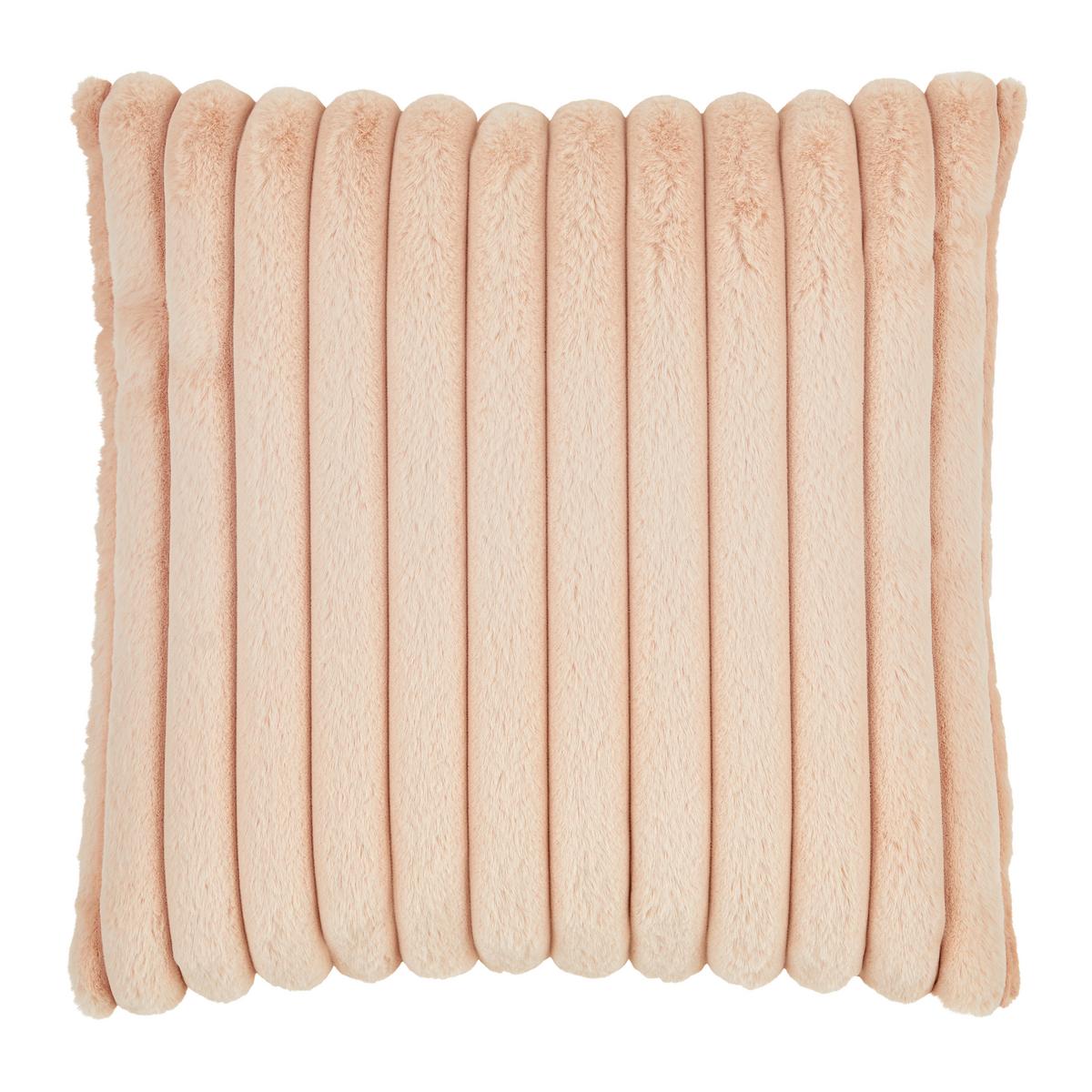 KOŽUŠINOVÝ VANKÚŠ MAUDI - ružová, Konventionell, textil (45/45cm) - Mömax