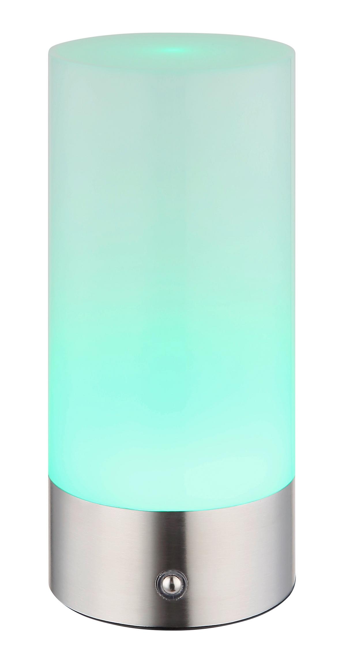 STOLNÁ LAMPA KLEIN - opálová/niklová, Konventionell, kov/plast (8,8/19cm) - Mömax