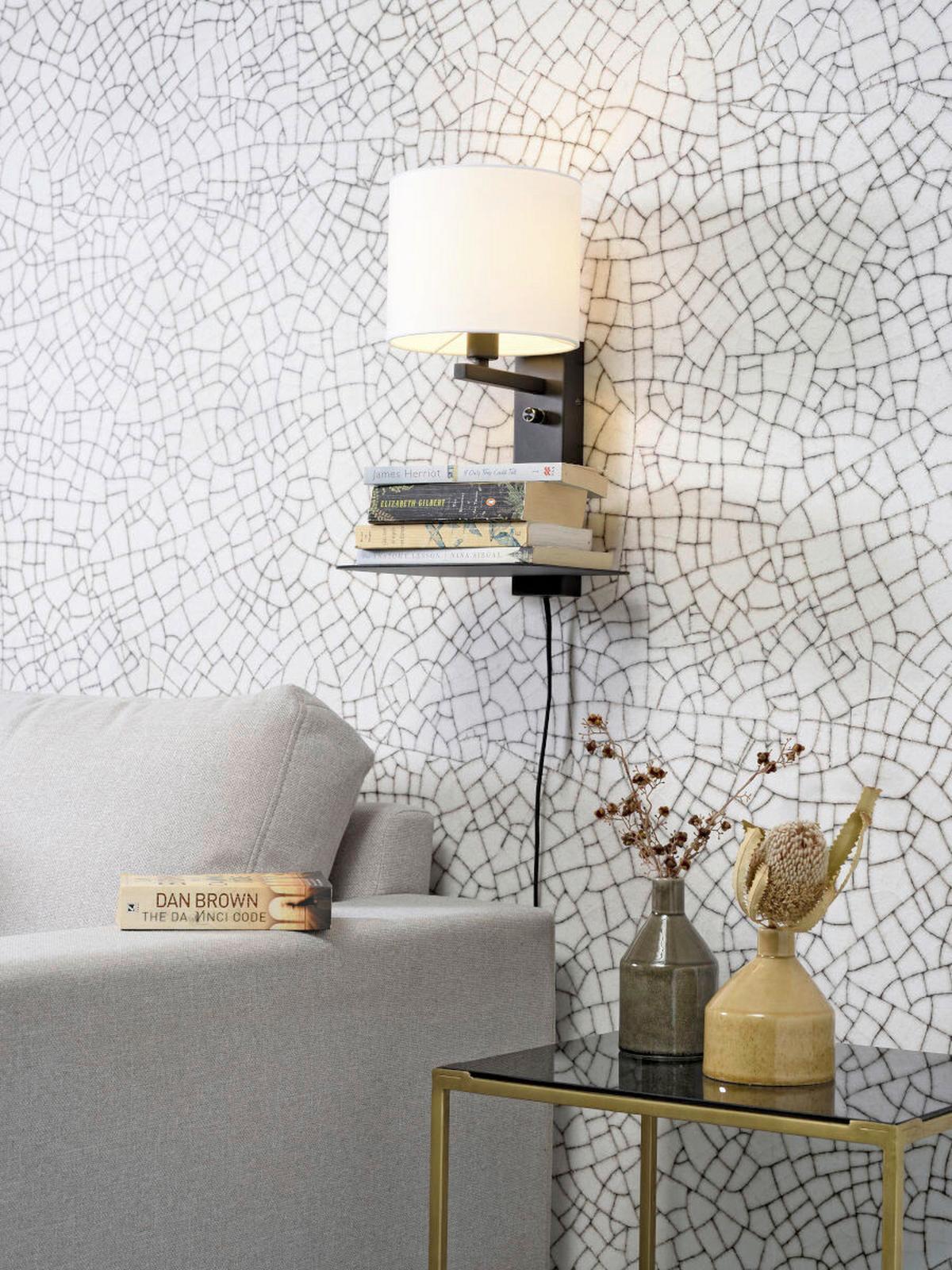 Wandleuchte Florence/Wm/B/1815/W - Weiß, Trend (24/22/42cm) - It's about Romi