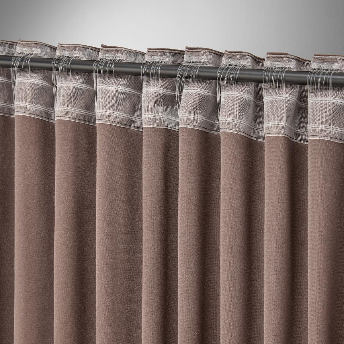 HOTOVÝ ZÁVES VIOLA - hnedá, Konventionell, textil (140/245cm) - Premium Living