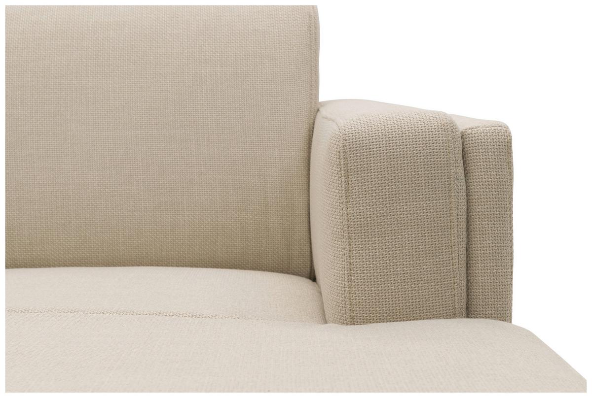 Ecksofa Looks Vii - Beige/Schwarz, Design, Textil (214/146cm) - LOOKS by W.Joop