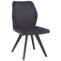 Vierfußstuhl Royan - Anthrazit/Schwarz, KONVENTIONELL, Holz/Textil (50/86/63cm)