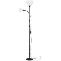 Stehleuchte Doris - Klar/Schwarz, KONVENTIONELL, Kunststoff/Metall (23,5/23,0cm) - Ondega