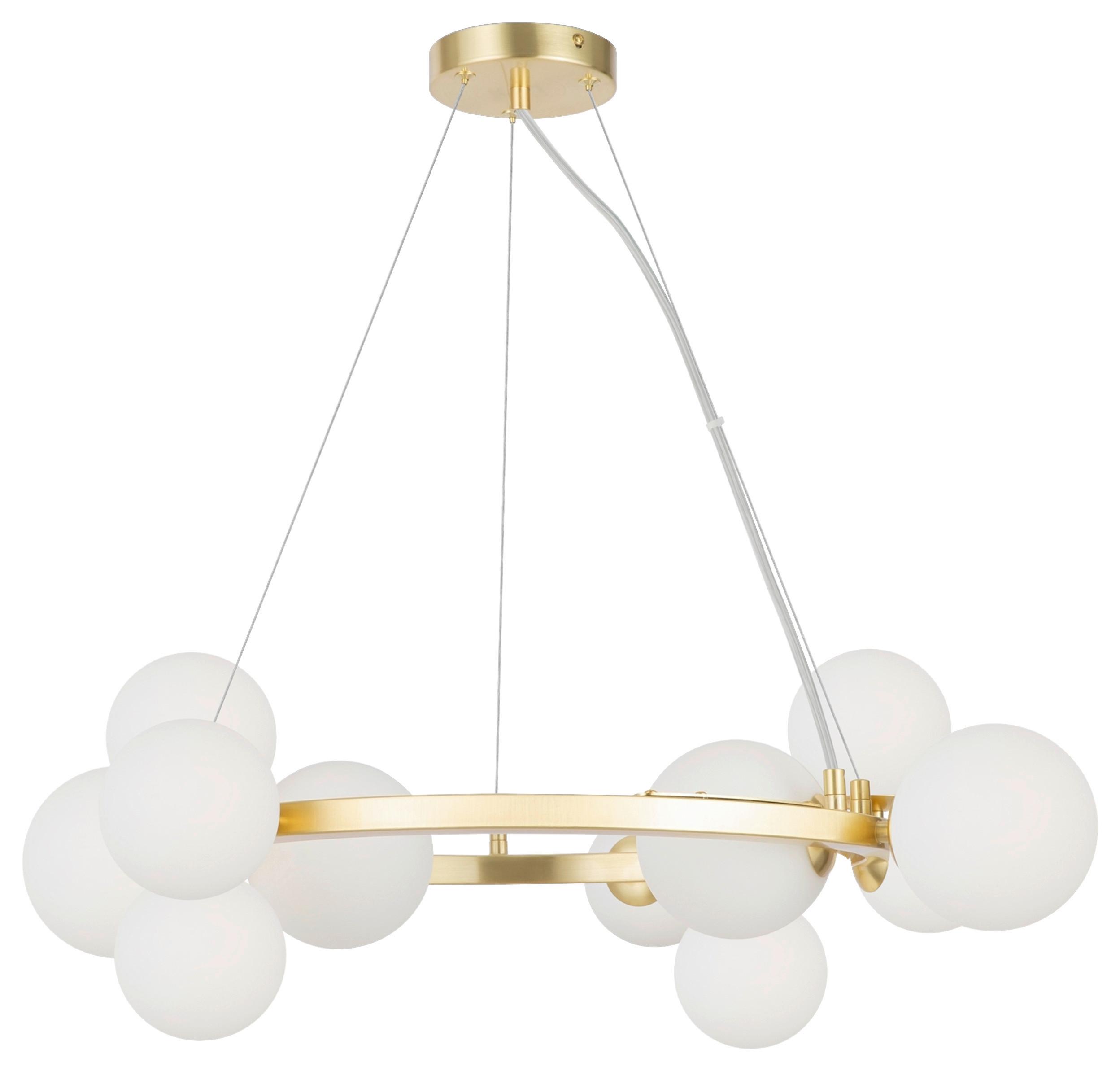 Pendelleuchte Dallas - Goldfarben, Basics, Glas (25/137/67cm) - MAYTONI